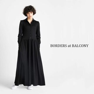 【裾上げ有】BORDERS at BALCONY マキシドレス ワンピース 36