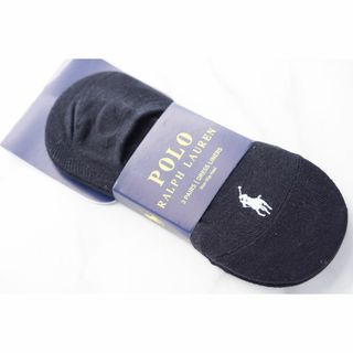 ポロラルフローレン(POLO RALPH LAUREN)のPOLOラルフローレン【レディース／フットカバー3足セット】ブラック(ソックス)