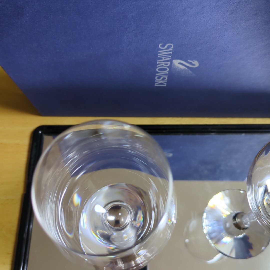 SWAROVSKI - スワロフスキー ペア ワイングラスの通販 by オーロラ