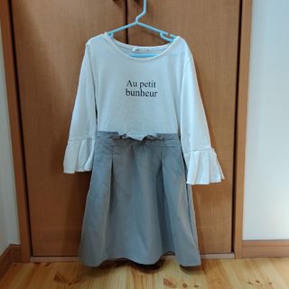 イッカ(ikka)の女の子ワンピース　140　長袖値下げしました。¥900→¥800(ワンピース)