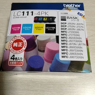 ブラザー(brother)のbrother インクカートリッジ LC111-4PK 4色(その他)