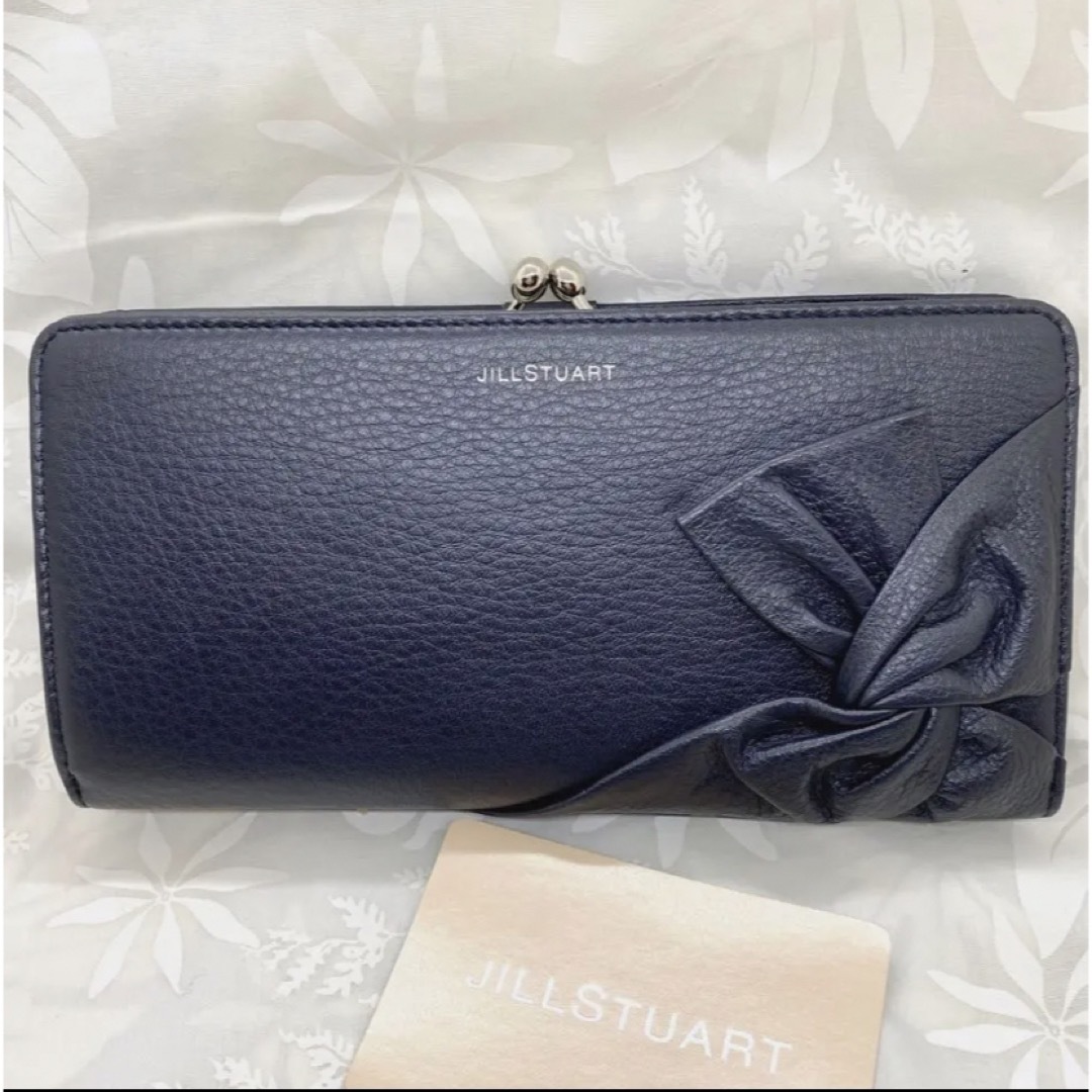 JILLSTUART - 【新品】JILLSTUART がま口長財布 スパイラル ネイビー ...