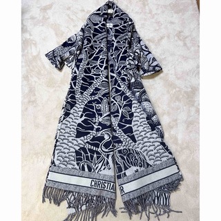 クリスチャンディオール(Christian Dior)のChristian Dior スカーフジャケット　ショール　アウター(マフラー/ショール)