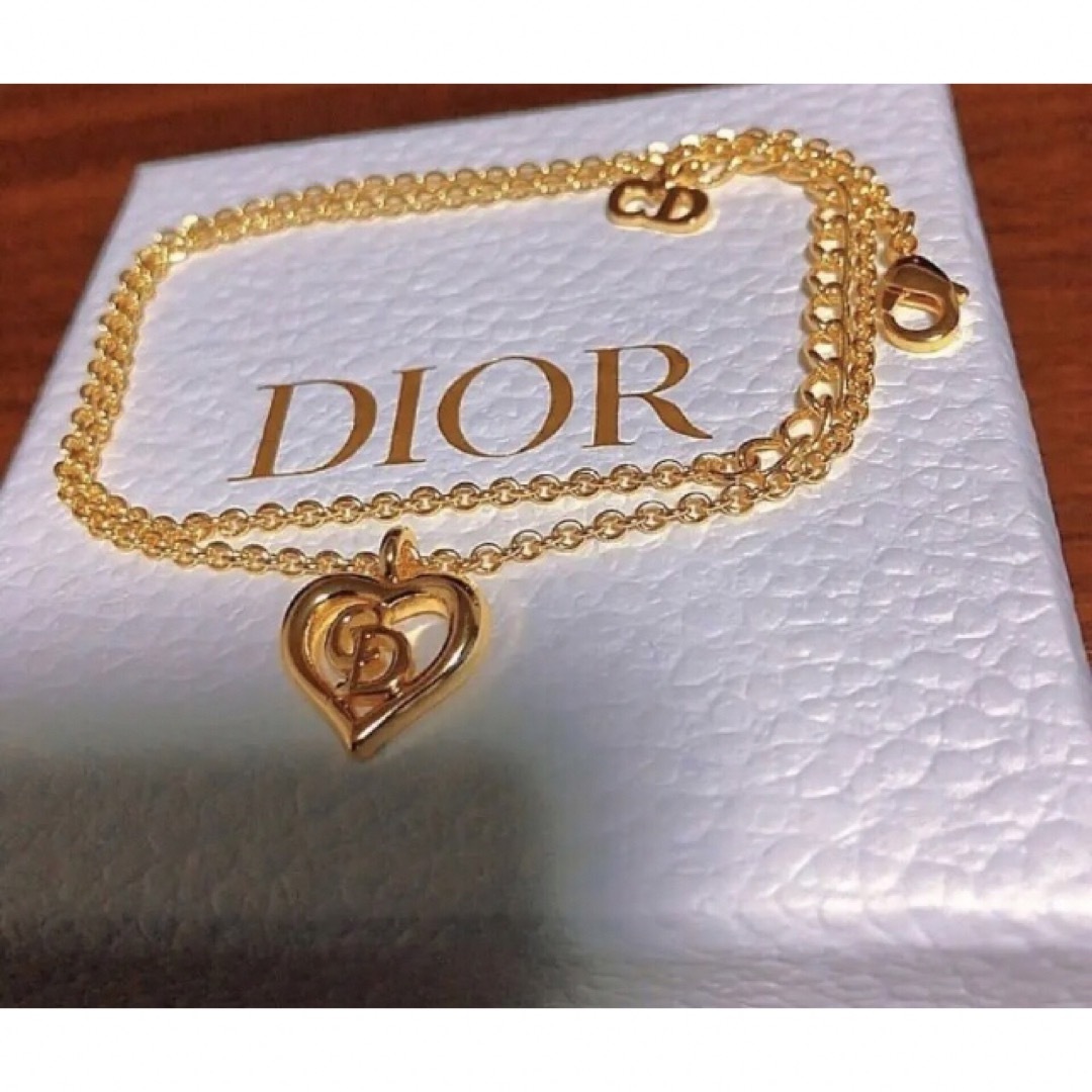Christian Dior - Dior ハート ゴールド ネックレス CDロゴ gold ...