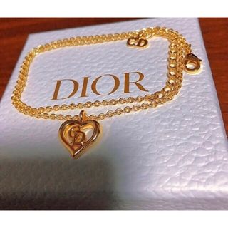 クリスチャンディオール(Christian Dior)のDior  ハート ゴールド ネックレス CDロゴ gold 可愛い (ネックレス)