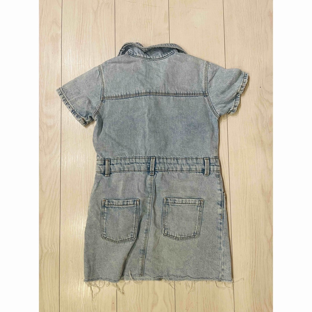 ZARA KIDS(ザラキッズ)のsale☆ZARA KIDS キッズ　デニムワンピ　女の子　115 キッズ/ベビー/マタニティのキッズ服女の子用(90cm~)(ワンピース)の商品写真