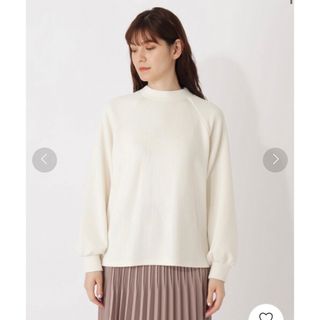 グローブ(grove)のグローブ grove リブニット リブプルオーバー 白 セーター 新品 ニット(ニット/セーター)