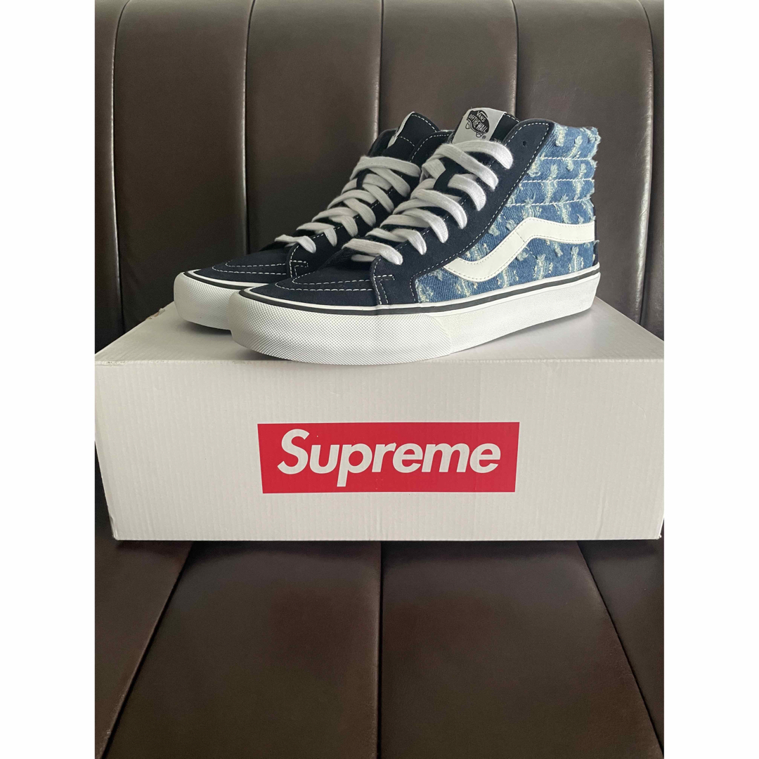 28cm Supreme Vans Sk8-Hi Pro