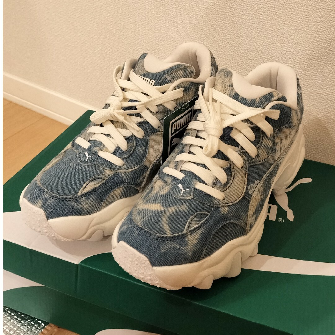 PUMA(プーマ)の未使用品♡PUMA PULSAR DENIM ATMOS PINK　25cm レディースの靴/シューズ(スニーカー)の商品写真