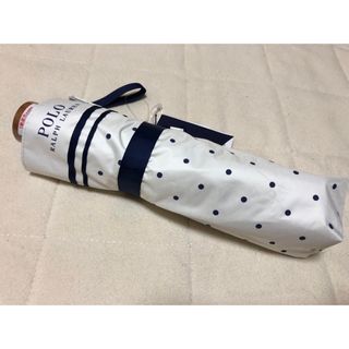 ポロ(POLO（RALPH LAUREN）)の193新品ポロ ラルフ ローレン晴雨兼用折りたたみ日傘ドット柄(傘)