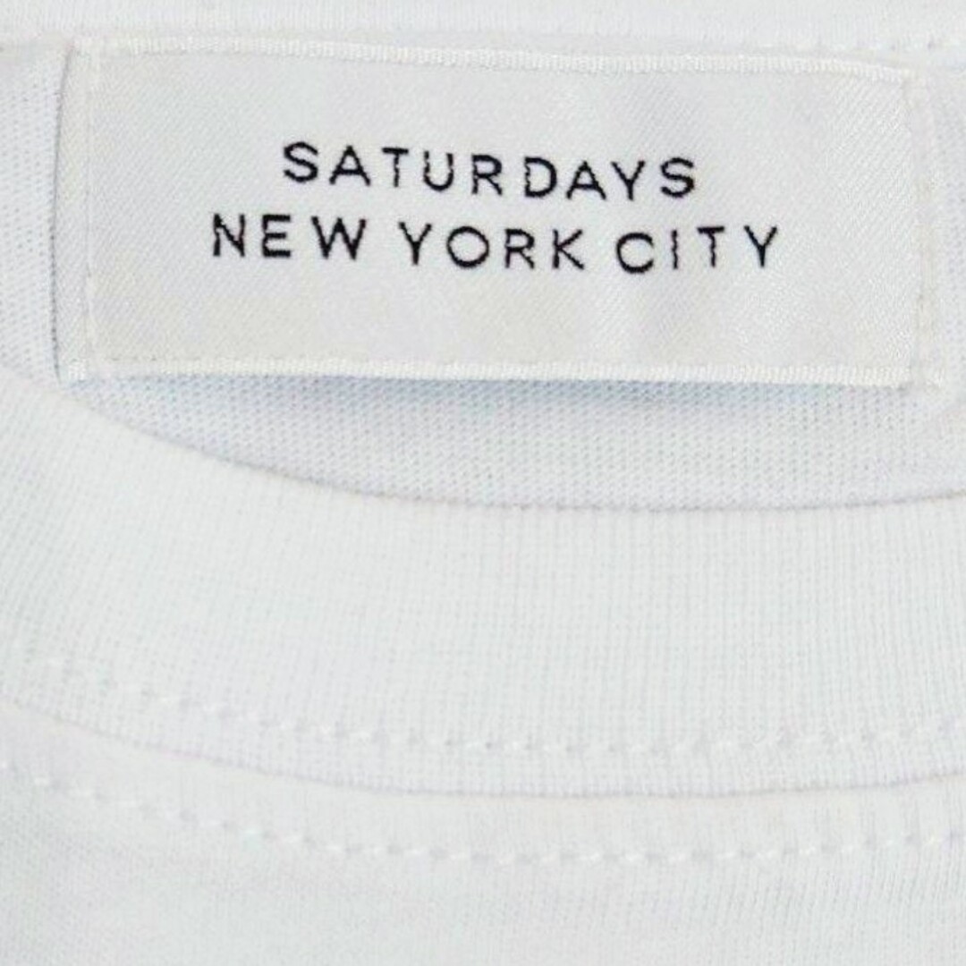 Saturdays NYC(サタデーズニューヨークシティ)の【S】サタデーズニューヨークシティ/半袖Tシャツ/Deco/白 メンズのトップス(Tシャツ/カットソー(半袖/袖なし))の商品写真