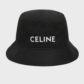 送りますCELINE セリーヌ バケットハット コットン ウルトラブラック 新品未使用