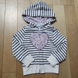 ベビーギャップ(babyGAP)のベビーギャップ　ボーダーパーカー(ジャケット/上着)