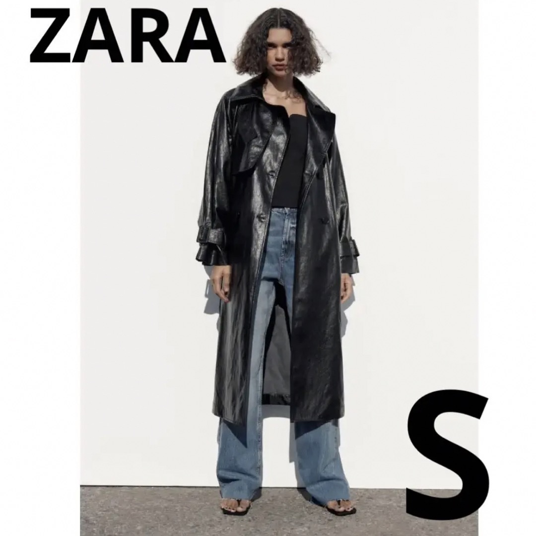 ZARA コットンコート 厚手 Mサイズ ブラック