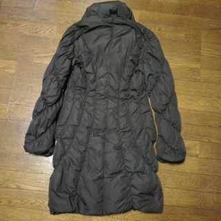 7超美品 アルマーニコレツォーニ 38 ロングダウンコート ブラウンの