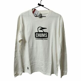 チャムス(CHUMS)の【新品】CHUMS Booby Face L/S T-Shirt Lサイズ 白(Tシャツ/カットソー(七分/長袖))