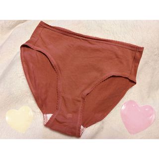 ジーユー(GU)のGU 綿混ショーツ コットンパンティ オレンジ系 パンツ(その他)