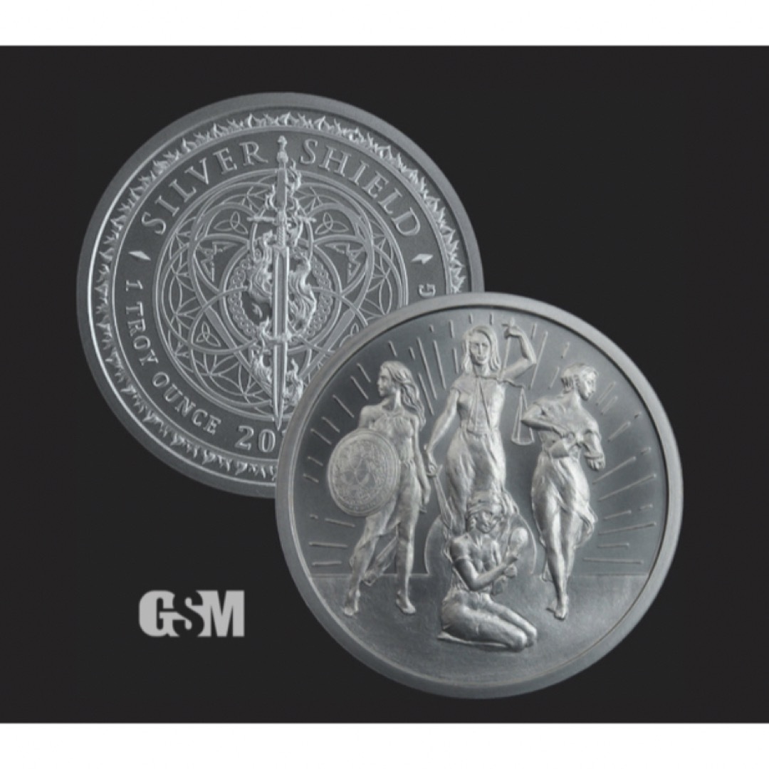 1オンス　銀バー　 シルバーバグズ イン スペース 　写真彫刻技術　使用　銀貨
