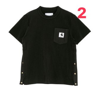 サカイ(sacai)の即日配送！sacai Carhartt WIP T-shirt ネイビー(Tシャツ/カットソー(半袖/袖なし))