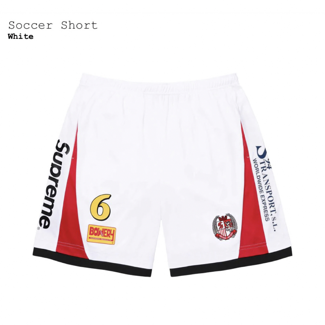 Supreme Soccer Short ホワイト サッカー ショーツ | フリマアプリ ラクマ