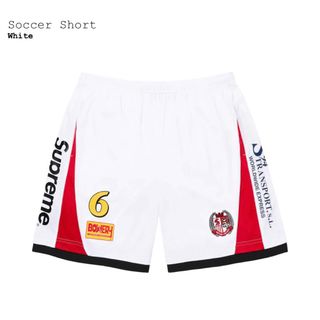 シュプリーム(Supreme)のSupreme Soccer Short ホワイト サッカー ショーツ(ショートパンツ)