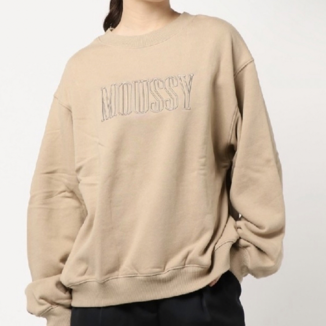 moussy ロゴトレーナー　カーキ