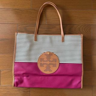 トリーバーチ(Tory Burch)のトリーバーチ　トートバッグ　ストライプ　中古品(トートバッグ)