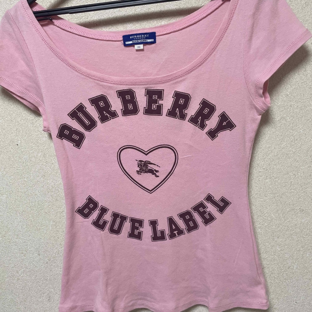 美品 希少 バーバリーブルーレーベル ホースマーク入り トップス Tシャツ