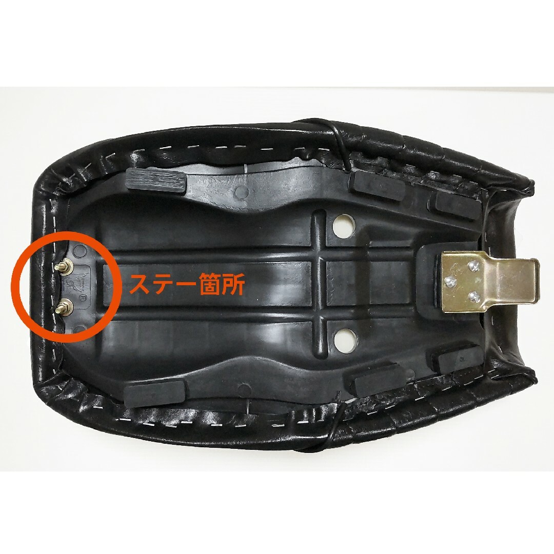 GN125H 、2F タックロール セミダブルシート ブラック 】ステッチ黒の