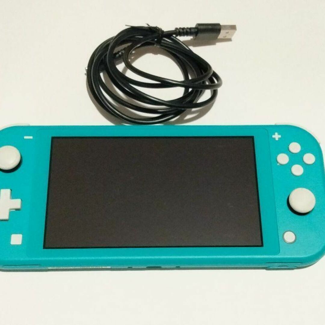 難あり】ニンテンドースイッチライト ターコイズ 本体＋充電ケーブル