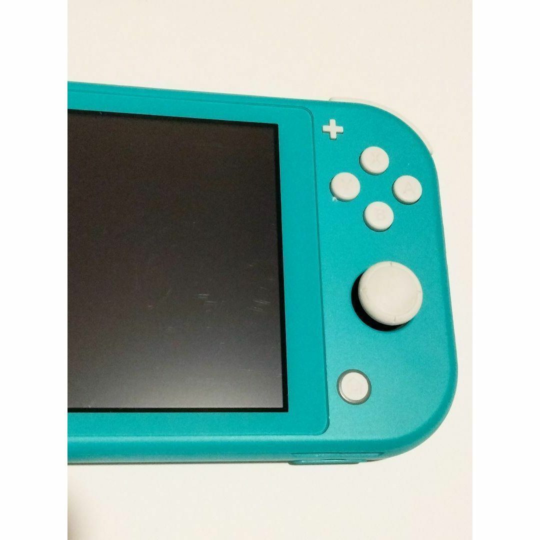 【難あり】ニンテンドースイッチライト　ターコイズ　本体＋充電ケーブル 4