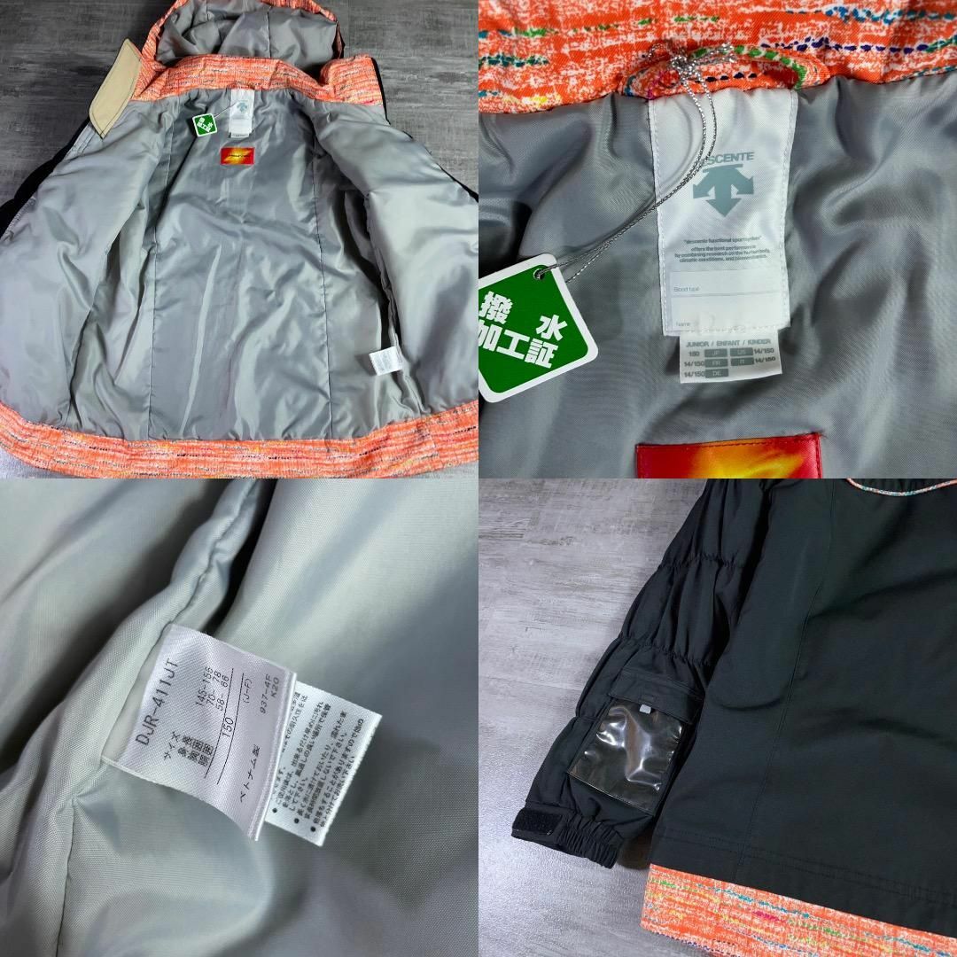 美品 DESCENTE デサント 女の子 150cm スキーウェア 上下セット