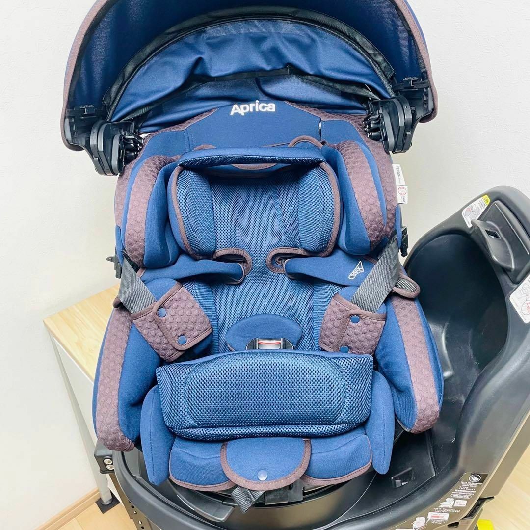 美品 Aprica フラディアグロウ ISOFIX360° セフティー ネイビー 2