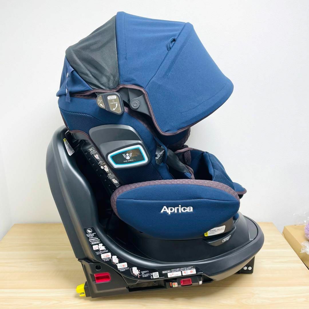 美品 Aprica フラディアグロウ ISOFIX360° セフティー ネイビー 3