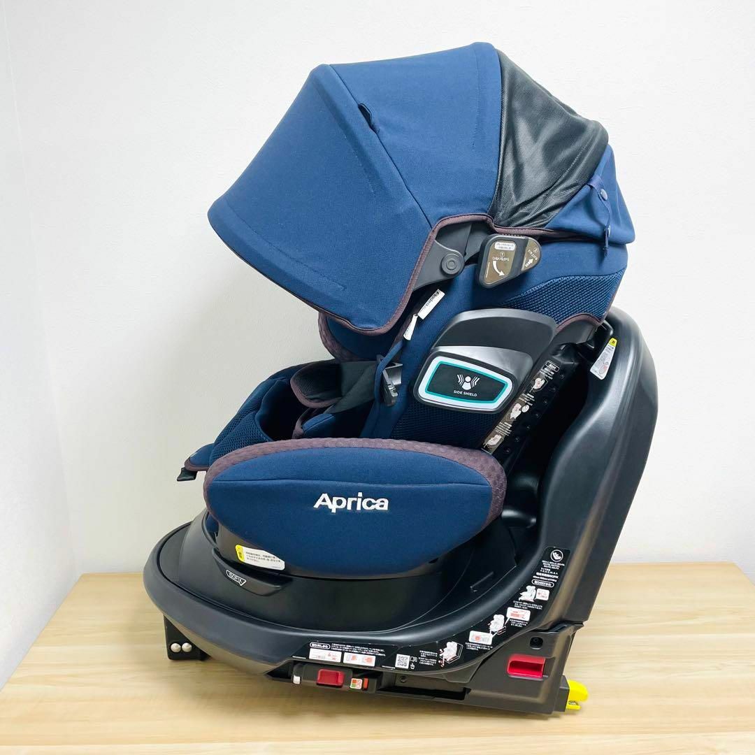 美品 Aprica フラディアグロウ ISOFIX360° セフティー ネイビー 4