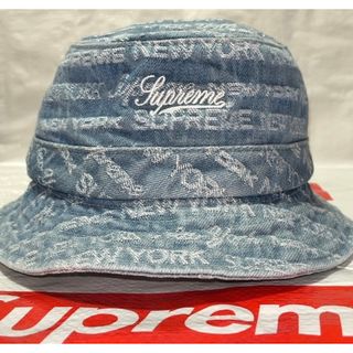 シュプリーム(Supreme)のSupreme MultiType Jacquard Denim Crusher(ハット)