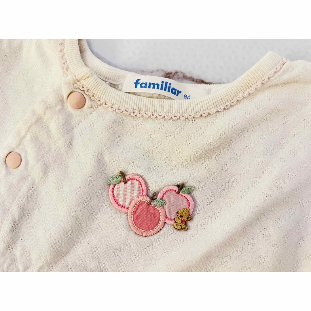 familiar(ファミリア)の9/14まで値下げ‼️キッズ、ブランド❤︎ロンパース80 キッズ/ベビー/マタニティのベビー服(~85cm)(ロンパース)の商品写真