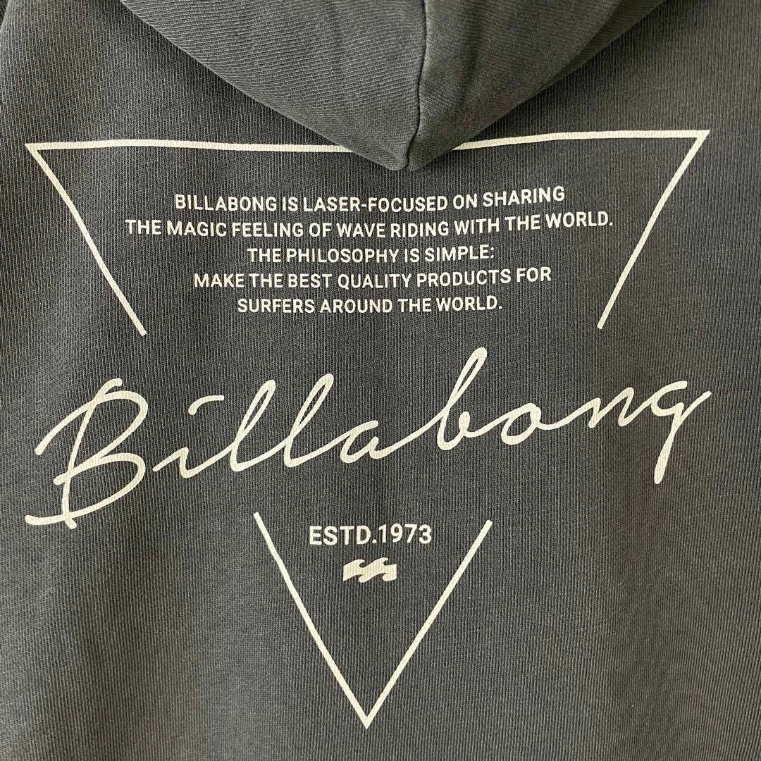 billabong(ビラボン)の完売品 新品 ビラボン パーカー スウェット ヴィンテージ加工 墨黒 レディース レディースのトップス(パーカー)の商品写真