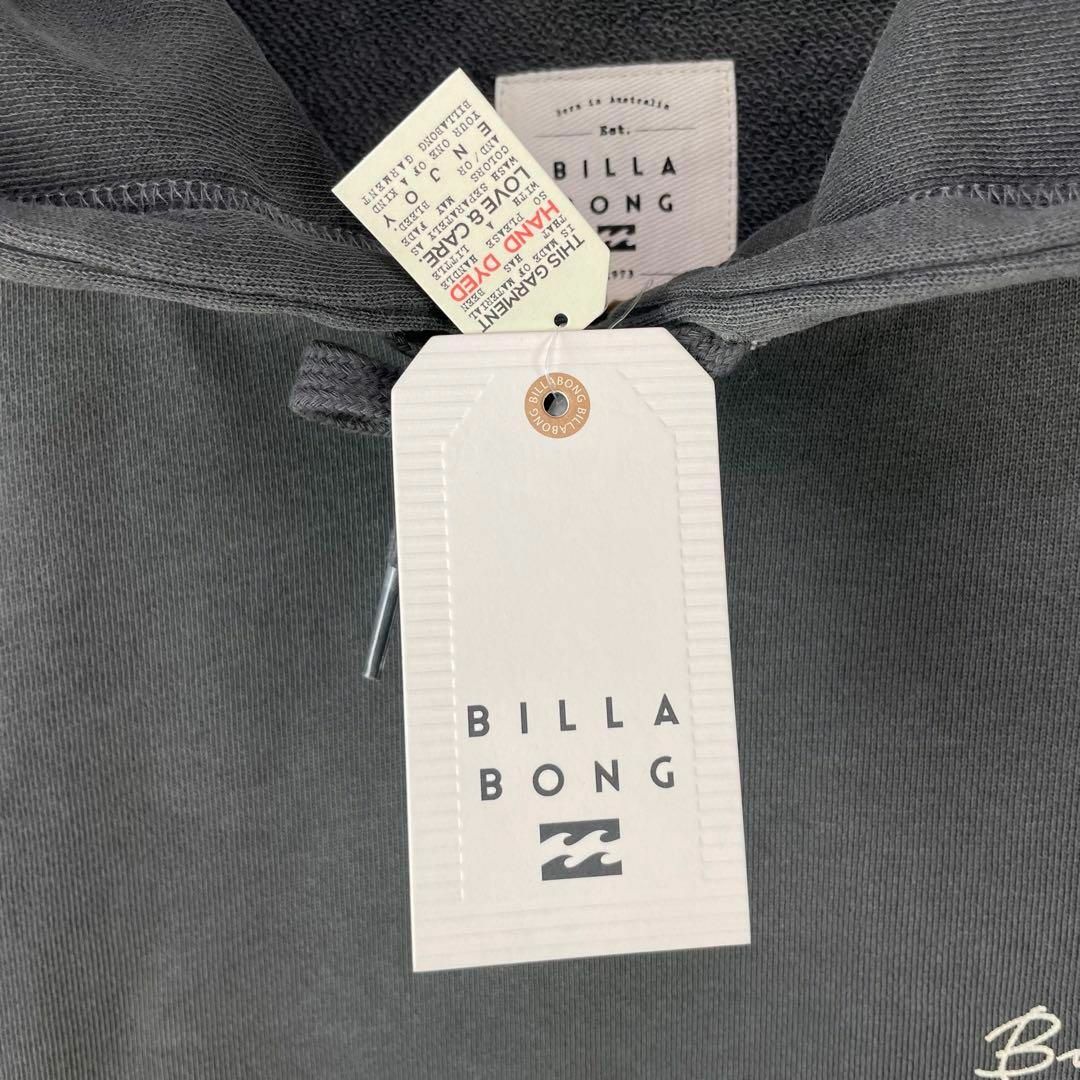 billabong(ビラボン)の完売品 新品 ビラボン パーカー スウェット ヴィンテージ加工 墨黒 レディース レディースのトップス(パーカー)の商品写真