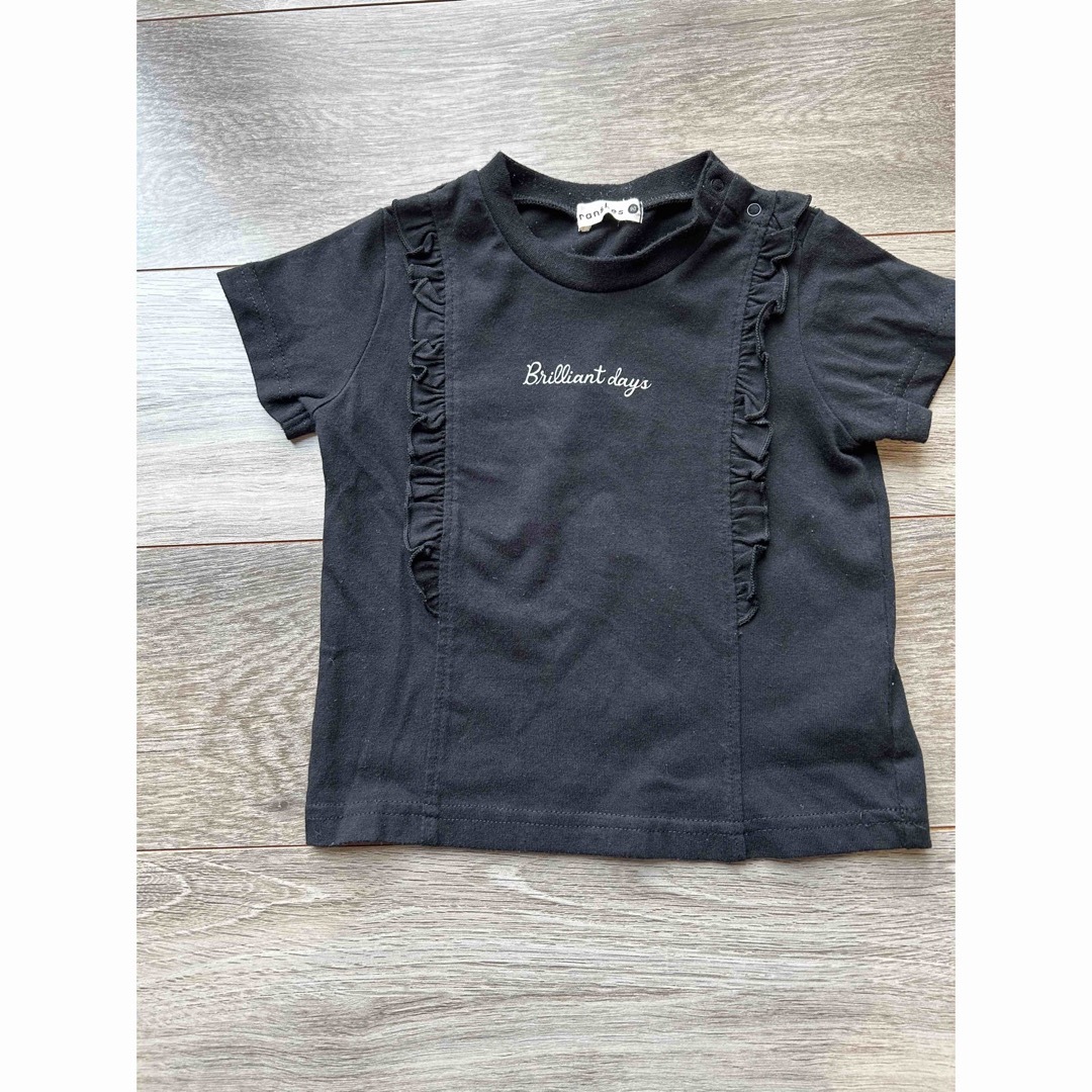 Branshes(ブランシェス)のブランシェス  トップス　半袖　90   黒 キッズ/ベビー/マタニティのキッズ服女の子用(90cm~)(Tシャツ/カットソー)の商品写真
