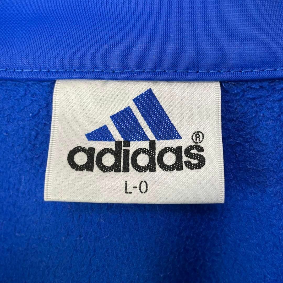 入手困難 90s adidas トラックジャケット デサント製 青×オレンジ