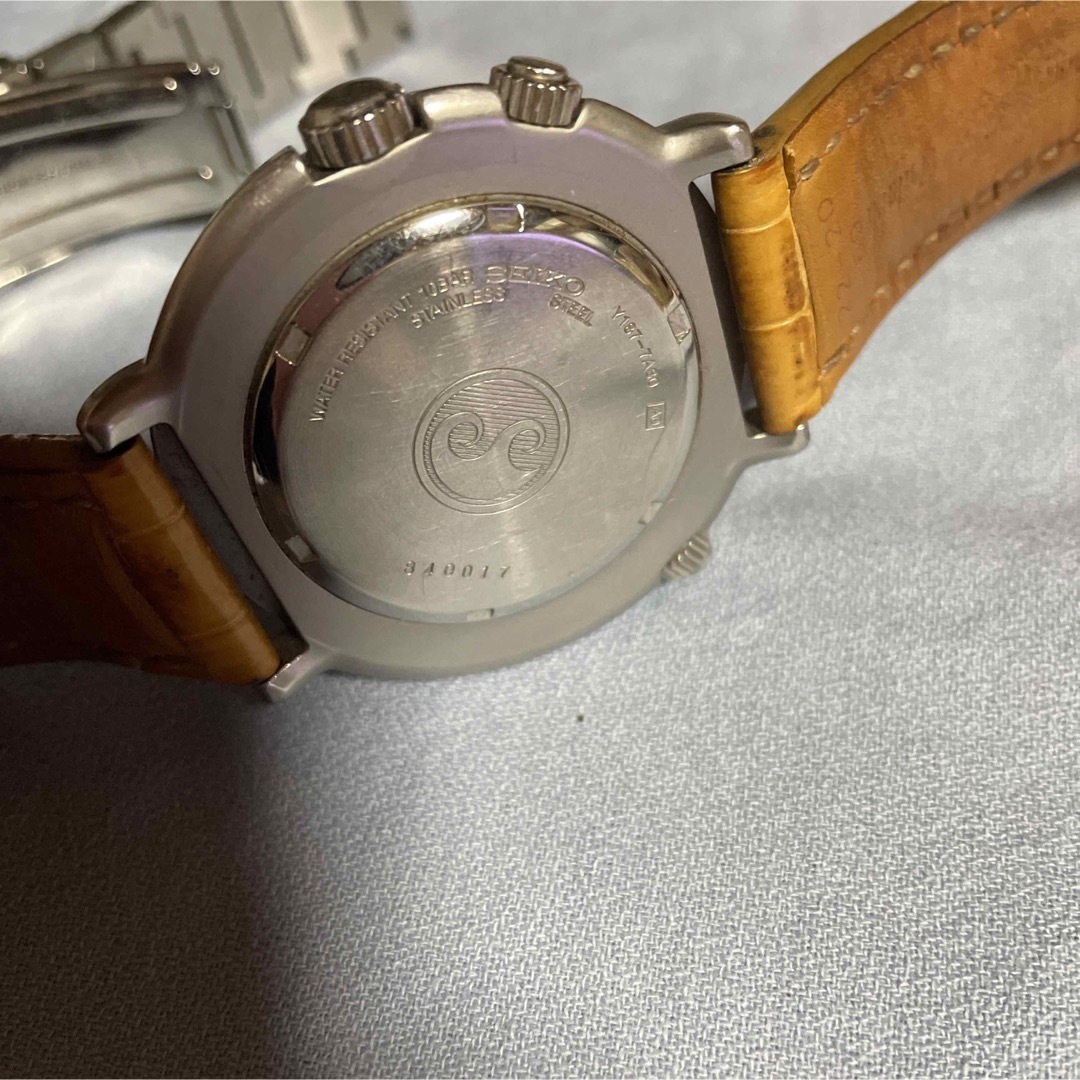 SEIKO イタリアンツナクロノグラフ白文字盤 100m防水 希少 逆輸入