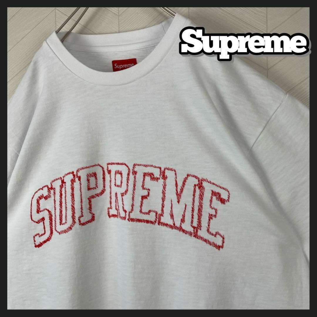 未使用 即完品 supreme Tシャツ デカロゴ ビックサイズ XL 白 | フリマアプリ ラクマ