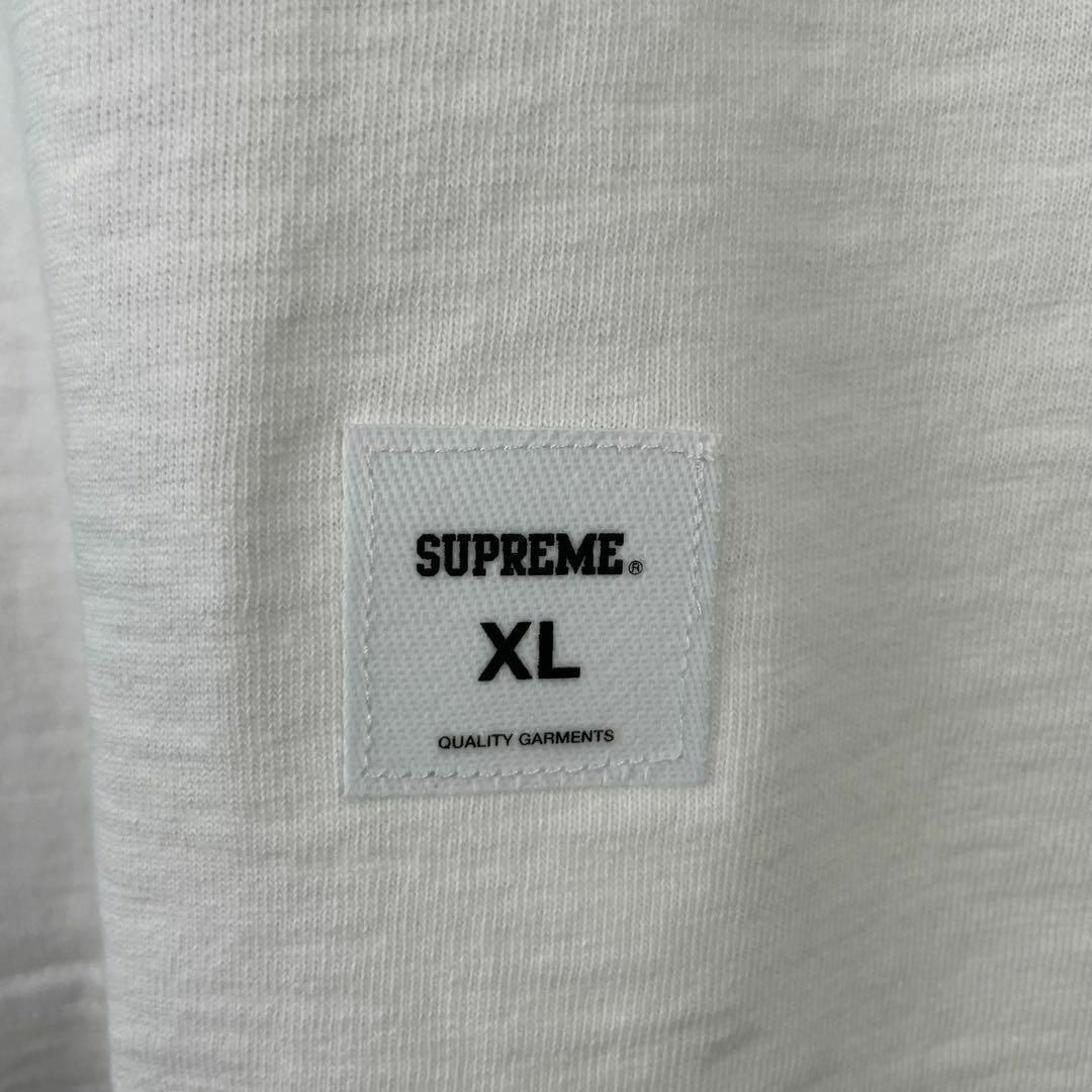 未使用 即完品 supreme Tシャツ デカロゴ ビックサイズ XL 白