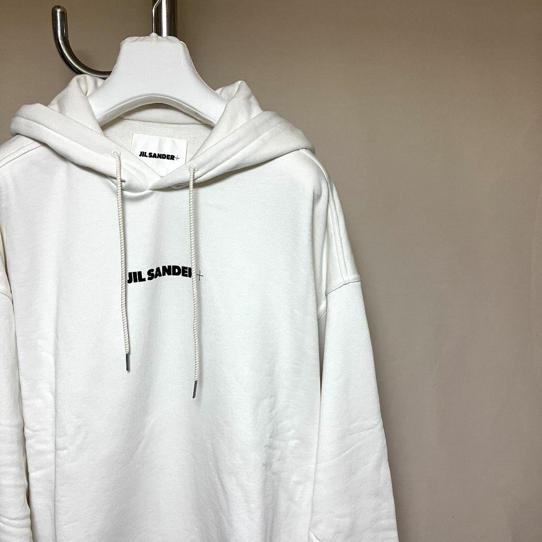 Jil Sander - 新品 L JIL SANDER 22aw ロゴパーカー ホワイト 4886の