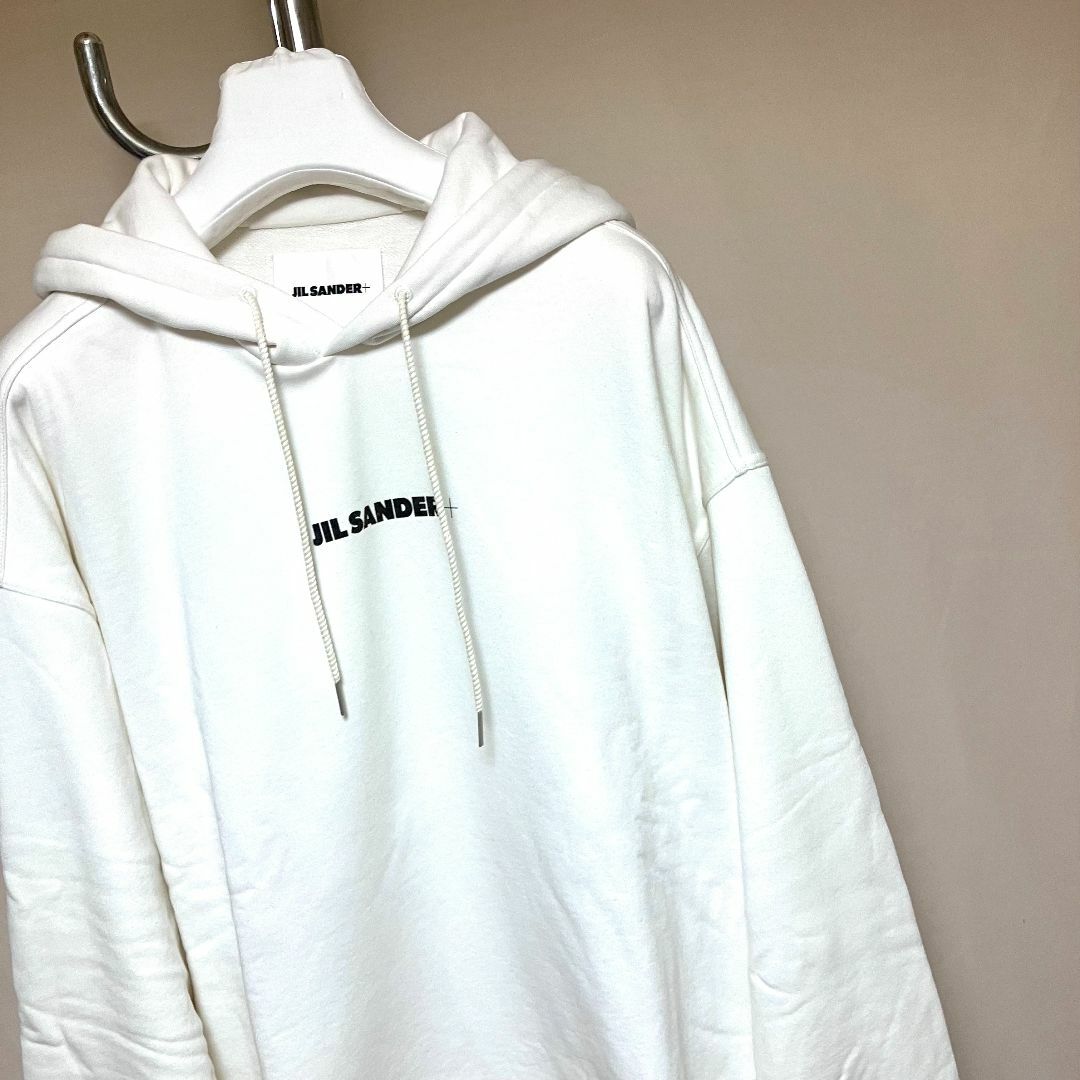 Jil Sander - 新品 L JIL SANDER 22aw ロゴパーカー ホワイト 4886の