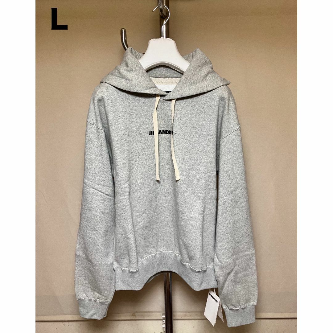 JIL SANDER - 新品 L JIL SANDER 23ss ロゴパーカー グレー 4887