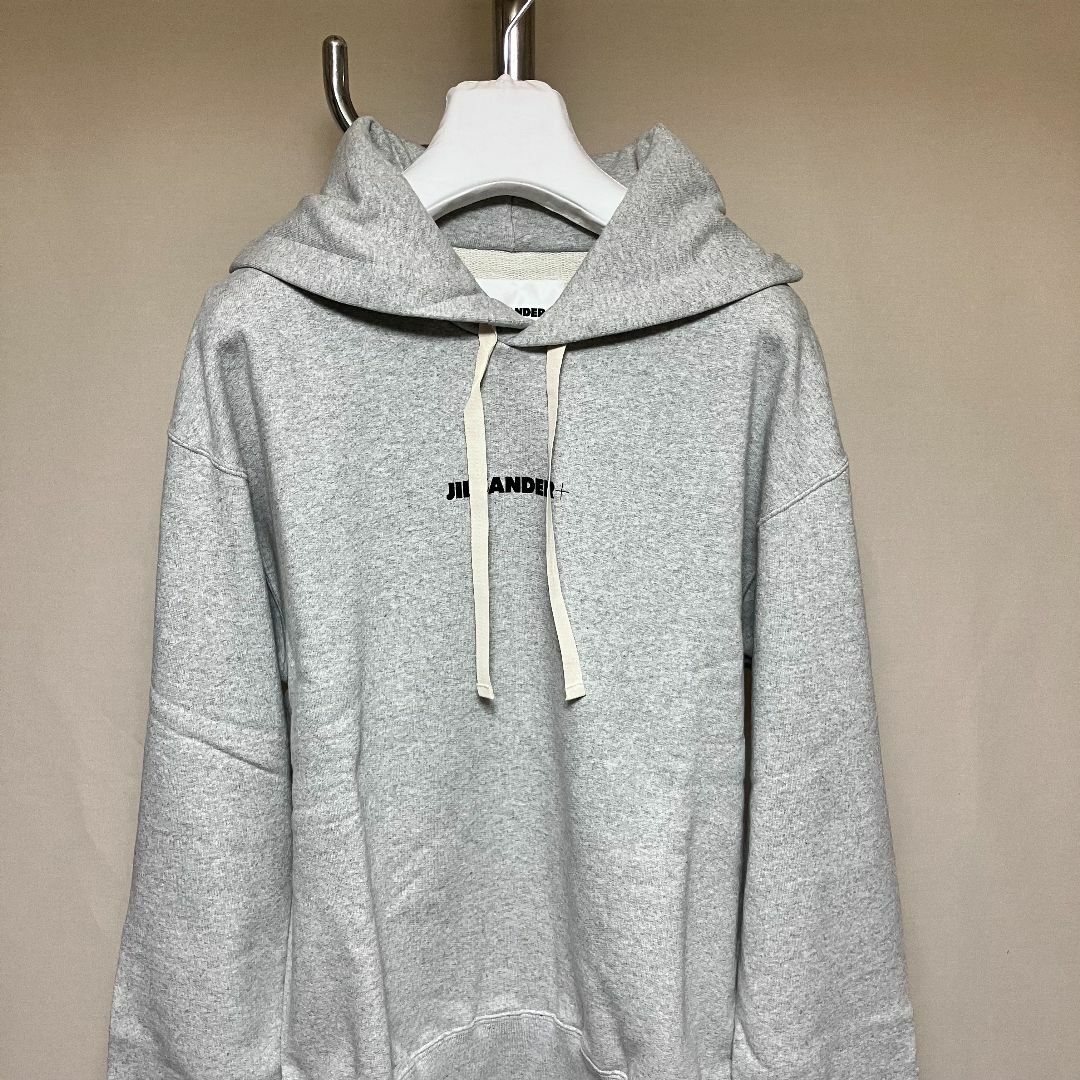 新品 L JIL SANDER 23ss ロゴパーカー グレー 4887