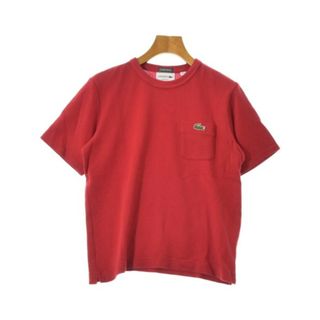 ラコステ(LACOSTE)のLACOSTE ラコステ ポロシャツ 1(XS位) 赤 【古着】【中古】(ポロシャツ)