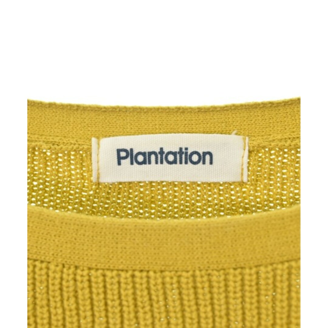 plantation プランテーション ニット・セーター M 黄緑